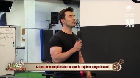 Care sunt exercițiile fizice pe care le poți face singur în casă