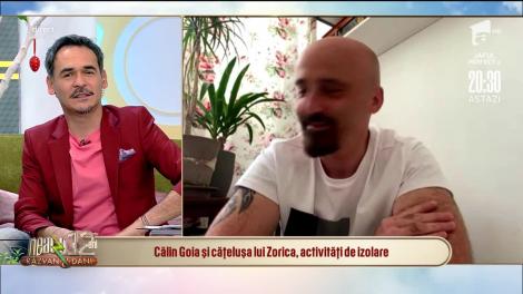 Călin Goia și cățelușa lui Zorica, activități de izolare: Îmi este foarte dor de scenă!