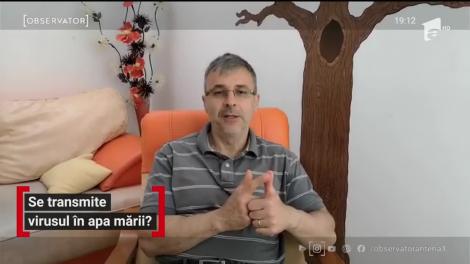 Se transmite virusul în apa mării?