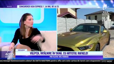 Clipe secrete în mașina aurită! Vulpiţa, întâlnire în taină, cu artistul Rafaelo! Imagini care o să-l scoată din minţi pe Viorel