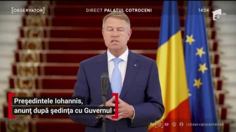 Președintele Iohannis, anunț după ședința cu Guvernul: Școlile rămân închise până în septembrie