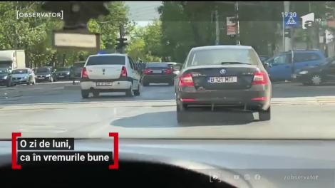 Blocajele în trafic au reapărut după mai bine de o lună în care străzile au fost pustii