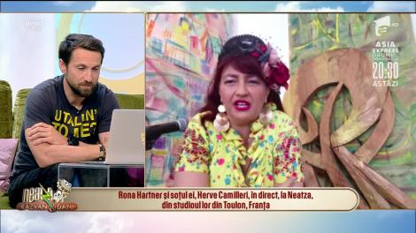 Rona Hartner s-a izolat cu soţul ei în studioul lor din Franţa