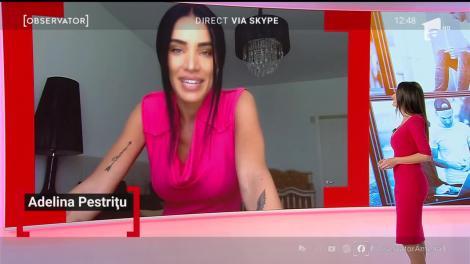 Adelina Pestrițu îmbină munca și relaxarea în izolare