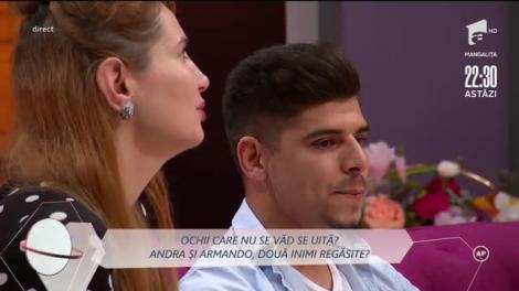 Revenirea Andrei în platoul Mireasa, o dramă sau o inimă reîntregită? Armando nu își mai găsește liniștea