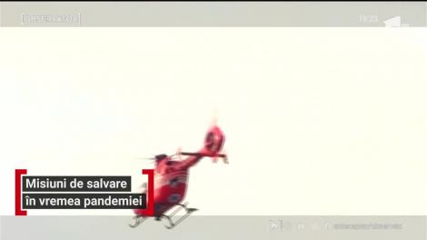 Misiuni de salvare în vremea pandemiei! Pentru cei de la manșa elicopterelor sau pe motor, modul în care intervin s-a schimbat radical