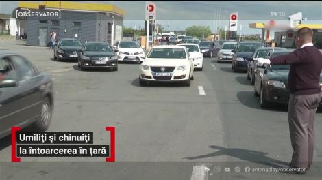 Drumul spre carantină trece prin infern pentru românii care revin în ţară. În Vama Nădlac, sunt ţinuţi cu orele printre munţi de gunoaie