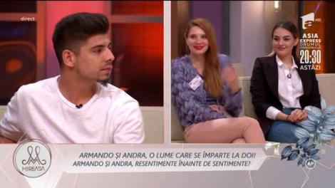O lume care se împarte la doi! Armando și Andra, resentimente înainte de sentimente. Ce au discutat cei doi: "Mă așteptam să fii mai inteligentă"