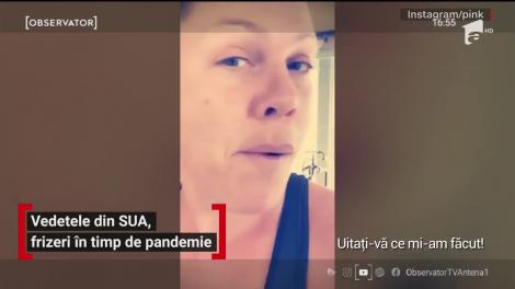 Vedetele din SUA, frizeri în timp de pandemie