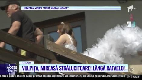Ce frumoasa e! Vulpița a îmbrăcat rochia de mireasă! Alături i-a stat Rafaelo