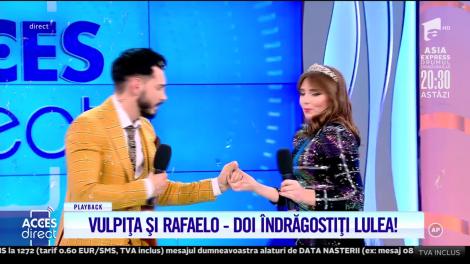 Vulpița și Rafaelo, spectacol incendiar în platou la "Acces Direct." Povestea Vulpiței, în versuri de manea