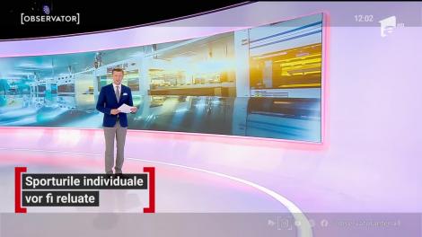 Observator Update,  5 mai, ora 12:00: Sporturile individuale vor fi reluate