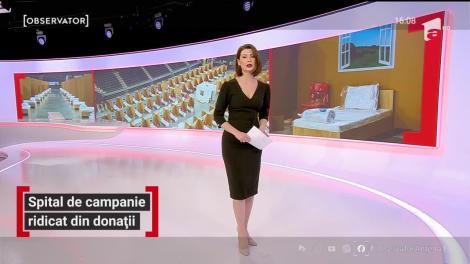 Spital de campanie ridicat din donații, la Cluj