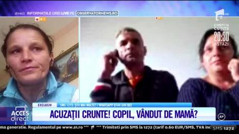 Acuzații crunte! Copil, vândut de mamă?