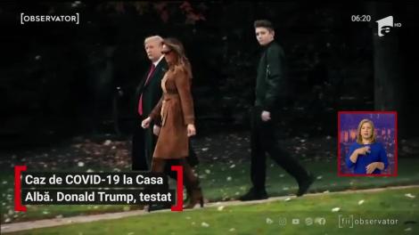 Caz de COVID-19 la Casa Albă. Donald Trump, testat