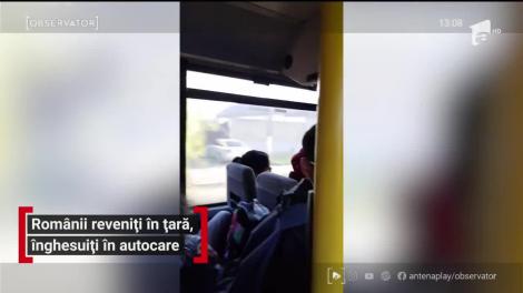 „Autobuzul de carantină: Ne omoară cu zile!” Cum sunt transportați românii care intră în țară, pe jos, prin Vama Nădlac- VIDEO