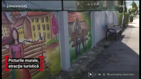 Un artist din Râmnicu Vâlcea împodobește oraşul cu picturi stradale