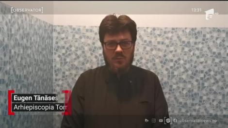 Măicuţele unui lăcaş de cult din Dobrogea croiesc măști cu mesaje creștine