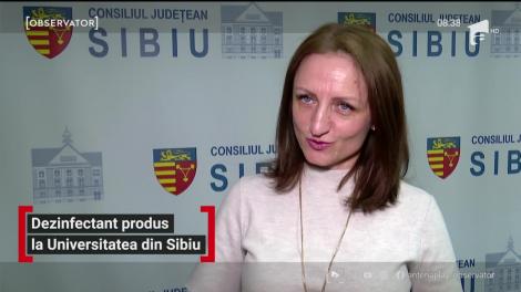 Dezinfectant produs Universitatea Lucian Blaga din Sibiu