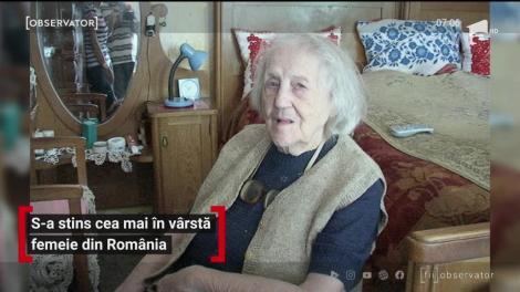 S-a stins din viaţă cea mai bătrână femeie din România: Tanti Miţi avea 108 ani! L-a cunoscut pe George Coșbuc și a prins ambele Războaie Mondiale.