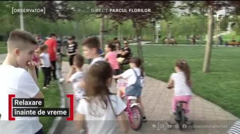 Bucureştenii şi-au luat parcurile înapoi în sectorul 2. Oamenii au ocupat chiar şi locurile unde accesul e încă interzis