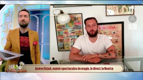 Andrei Gîrjob, număr spectaculos de magie, în direct, la Neatza
