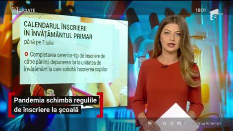 Observator Update, 12 mai, ora 10:00:  Regulile de înscriere la școală