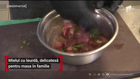 Mielul cu leurdă, delicatesă pentru masa în familie