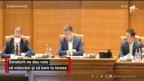 Senatorii ne dau voie să mâncăm și să bem la terase
