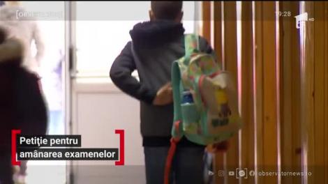 Petiție pentru amânarea examenelor