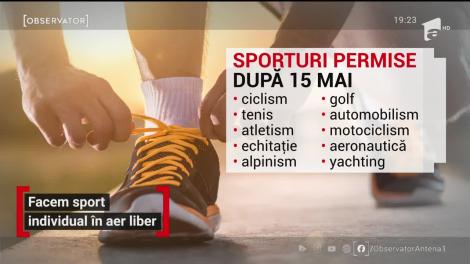 Liber la sport individual în aer liber