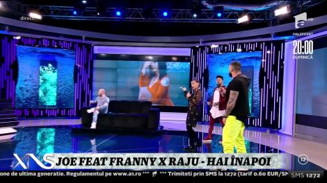 Joe, Franny și Raju cântă melodia Hai înapoi, la Xtra Night Show