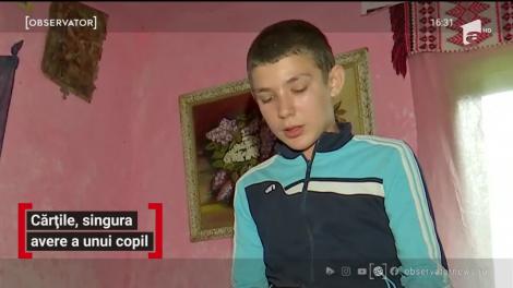 Cărțile, singura avere a unui copil din Gorj