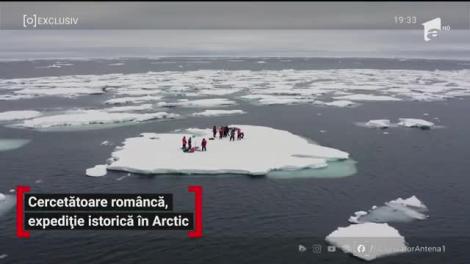 Cercetătoare româncă, expediție istorică la Polul Nord