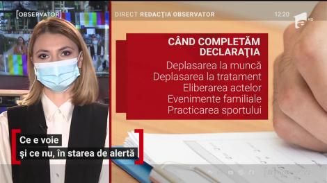 Observator Update, 15 mai, ora 12:00: Ce e voie și ce nu, în starea de alertă
