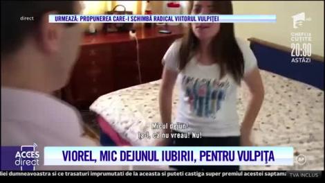 Viorel a pregătit mic dejunul iubirii pentru Vulpița