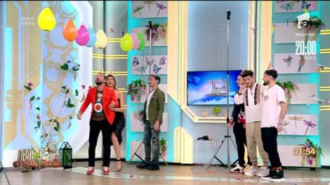 Râzi cu lacrimi, nu glumă! Concurs cu baloane la Neatza cu Răzvan și Dani, alături de băieții de la Noaptea Târziu: "O vrem pe Ramona în echipă, e mai puternică!"