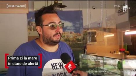 Prima zi la mare în stare de alertă