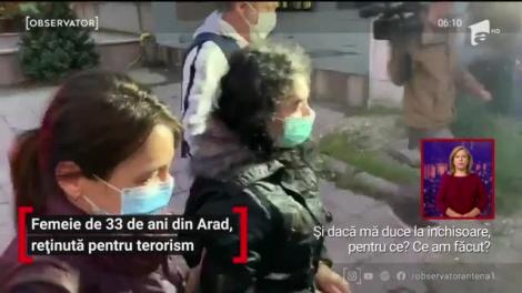 Femeie de 33 de ani din Arad, reținută pentru terorism