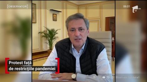 Protest față de restricțiile pandemiei