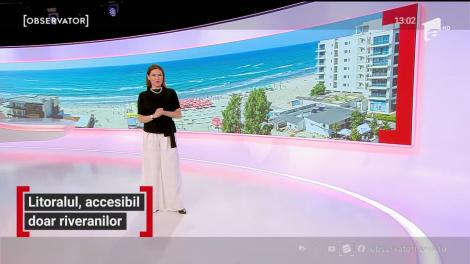 Litoralul, accesibil doar riveranilor