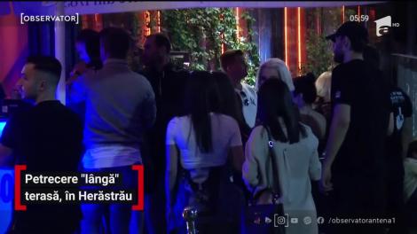 Petrecere cu zeci de oameni, la o terasă din Parcul Herăstrău. Polițiști și jandarmii, „invitați speciali”. Nu s-au putut da sancțiuni! - VIDEO