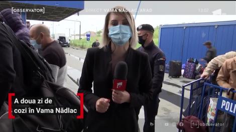 A doua zi de cozi în Vama Nădlac