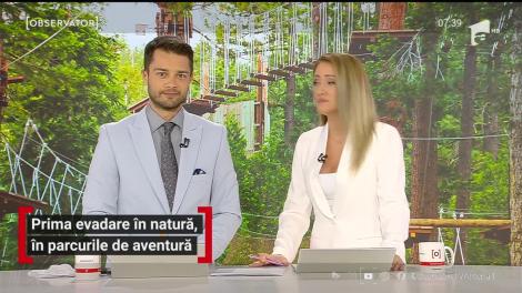 Prima evadare în natură, în parcurile de aventură