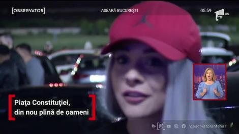 Piața Constituției, din nou plină de oameni