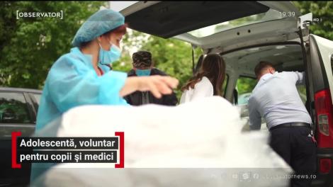 Adolescentă, voluntar pentru copiii și medicii din România
