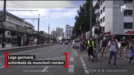 Lege germană, schimbată de muncitorii români