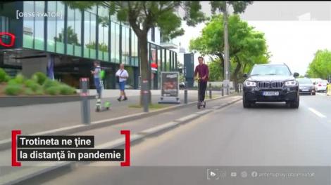 După două luni de izolare, mulţi au preferat să iasă din case cu trotineta. Evită aglomeraţia şi păstrează şi distanţa