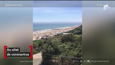 În staţiunile din sud-estul Angliei, oamenii par să fi uitat de coronavirus