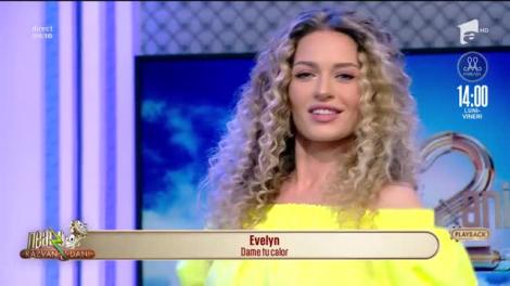 Evelyn cântă, la Neatza cu Răzvan și Dani, melodia "Dame tu calor"